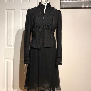 Valentino Runaway Embroidery trimmed Velvet Silk vintage steampunk Victorian 46
